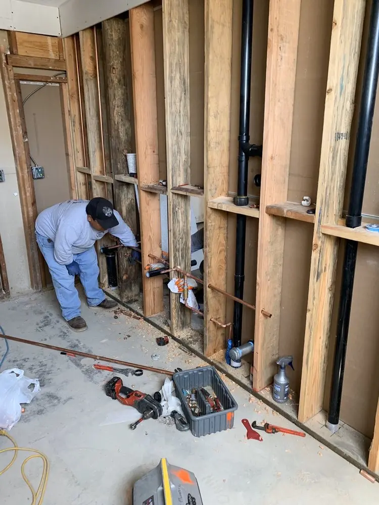 Commercial rough-in plumbing for Gas Line Repair in Lapeer